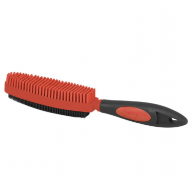 RUBBER DOUBLE SIDED HANDBRUSH