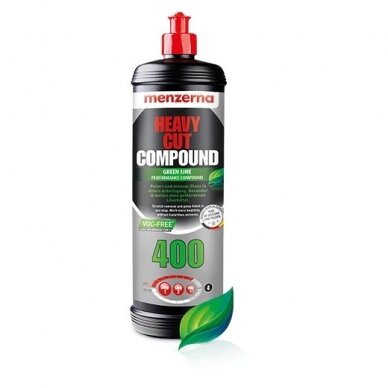 Heavy Cut Compound 400 GREEN LINE vieno žingsnio poliravimo pasta Menzerna 1 kg