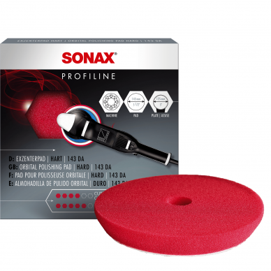 SONAX Polishing Sponge red 143 DA CutPad