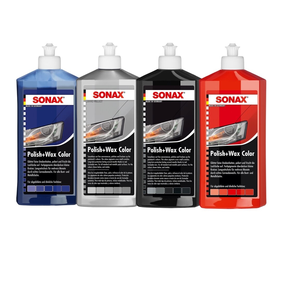 2 x 500 ml Sonax Polish & Wax Colour Nano Pro Black Car Polish